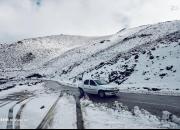 عکس/ نخستین برف پاییزی در همدان