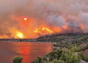 گسترش آتش‌سوزی‌ها در یونان و ترکیه +عکس و فیلم