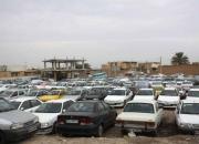 عکس/ ترافیک خودروها در مرز مهران
