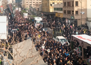 جمعیت حیرت انگیز تشییع شهدای گمنام در تهران