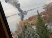 عکس/ سقوط هواگرد روسی در اوکراین