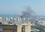 عکس/ آتش‌سوزی در مخازن سوختی «حیفا»