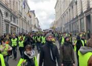  اعتراضات «جلیقه‌زدها» در بروکسل آغاز شد