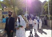 پیوند فاطمی ۷۰ زوج در گلزار شهدای کرمان 