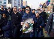 عکس/ سیل جمعیت دختران پایتخت در مراسم تشییع