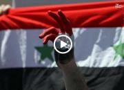 فیلم/  پرتاب سنگ و کفش به خودروهای گشتی ترکیه در سوریه