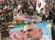 تظاهرات فلسطینی‌های حلب برای سردار سلیمانی +عکس