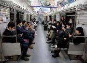 عکس/ مترو ژاپن در ایام کرونایی
