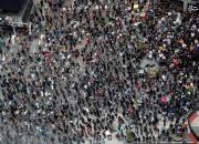 فیلم/ واکنش مردم به خشونت پلیس در میدان تایمز