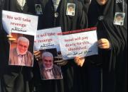 عکس/ دختران عراقی در تشییع جنازه سرداران شهید