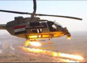حمله بالگردهای ارتش عراقی به پناهگاه های داعش