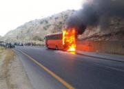 اتوبوس دانشجویان دختر در تفت آتش گرفت