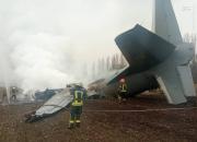 عکس/ سقوط هواپیمای آنتونوف ارتش اوکراین