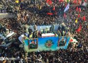 تصاویر هوایی از تشییع میلیونی سردار سلیمانی در کرمان