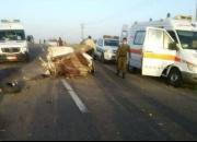 تصادف مرگبار کامیون با پراید در نیشابور ۴ کشته برجای گذاشت
