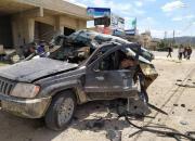 عکس/ حمله پهپادی اسرائیل به خودروی حزب‌الله
