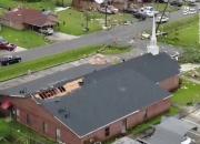 تصاویر هوایی از خسارت طوفان در آمریکا