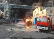 فیلم/ انفجار و آتش‌سوزی در واحد تولیدی شوینده قزوین