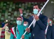 عکس/ رژه کاروان ایران  در مراسم افتتاحیه المپیک