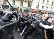برخورد شدید پلیس فرانسه با معترضین+ فیلم