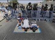فلسطینی‌های محاصره شده در مصلای مسجدالاقصی+ فیلم