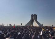 عکس/ جمعیت انبوه حاضر در میدان آزادی
