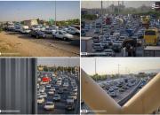 عکس/ ترافیک سنگین عصر امروز در محور تهران - کرج