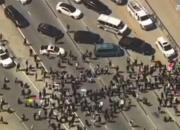 فیلم/ معترضان راه‌ها را در کالیفرنیا مسدود کردند