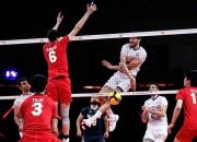 عکس/ شکست سنگین والیبال ایران مقابل ژاپن
