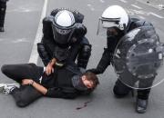 عکس/ بازداشت معترضان در بلژیک