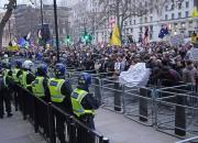 فیلم/ تظاهرات ضددولتی در لندن
