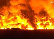 وقوع آتش‌سوزی در شهر رهط و شهر بندری ایلات در اراضی اشغالی