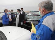 عکس/ بازدید رئیسی از خط تولید ایران خودرو