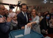 عکس/ بشار اسد به همراه همسرش رای داد