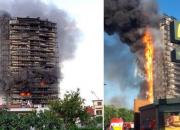 وقوع آتش‌سوزی بزرگ در یک برج در میلان