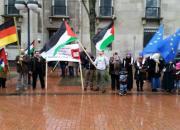 تصاویر/ تجمع فعالان اروپایی برای لغو محاصره غزه در ایتالیا، فرانسه و آلمان