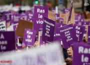 عکس/ اعتراض گسترده فرانسوی ها به خشونت علیه زنان