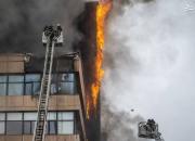 عکس/ آتش سوزی در مرکز تجاری مسکو