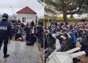 رفتار عجیب پلیس فرانسه با دانش‌آموزان معترض+ فیلم