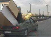 عکس/ بار وانت در صندوق عقب پژو