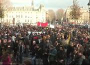  اعتراض دانشجویان فرانسوی در اعتراض به طرح ماکرون