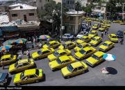 تصویری جالب از تعدد تاکسی‌های زرد رنگ در سنندج