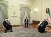 عکس/ دیدار وزیر خارجه قطر با رئیس جمهور