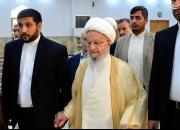 فیلم/ آیت‌الله مکارم شیرازی در مراسم استقبال از شهدای مقاومت