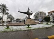 عکس/بغداد بعد از سالها به خود برف دید