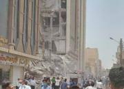 فیلم/ جزئیاتی از ریزش ساختمان ۱۰ طبقه در آبادان