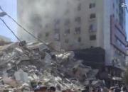 عکس/ برج جلاء پس از حمله صهیونیست‌ها