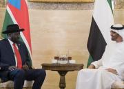 دیدار رئیس‌جمهور سودان جنوبی با ولی‌عهد ابوظبی