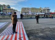 عکس یادگاری ۲۲ بهمن روی پرچم آمریکا