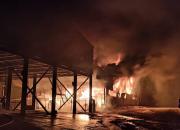 آتش سوزی در کارخانه سیمان ابیک نظرآباد